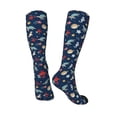 thumbnail image 4 of Fotbe Sea Creatures print Women's Men's Novelty Crew Socks Cotton Socks Knee High Socks for Walking,Running,Nurses,Pregnancy, 4 of 9