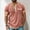Pink, variant on Men's Solid Color Blocked Short Sleeve Pullover Shirt for Sports and Fitness