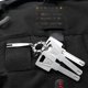 thumbnail image 4 of Titanium Steel Keychain Pocket Suspension Clip Keyring for Friends Father, 4 of 5