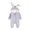 Blue, variant on FAOWME Big Kids Girls Boys Hooded Romper Long Sleeve Fuzzy Solid Color Zipper Cute Cartoon Rabbit Design Warm Stylish Bodysuits Jumpsuits For Daily Wear Beige 0-3 Month