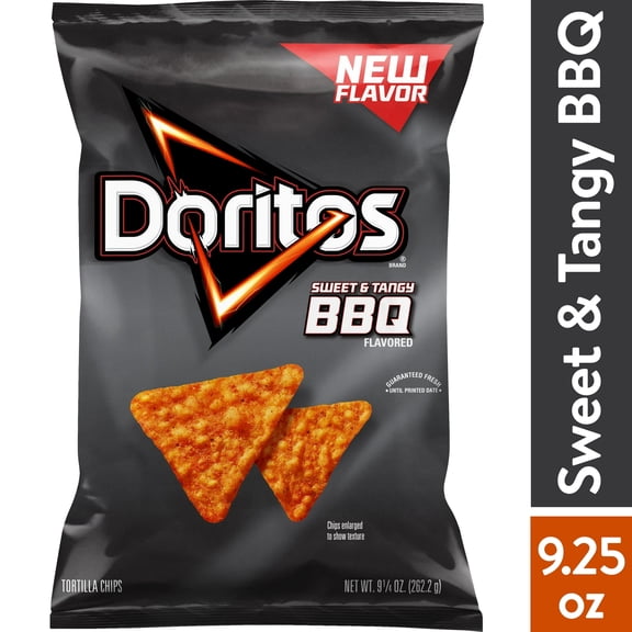 Doritos Tortilla Chips Sweet & Tangy BBQ Flavored 9.25 Ounce-Pack Of 5