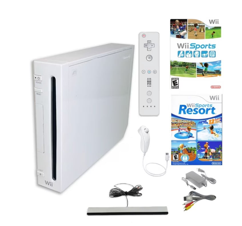 Restored Nintendo Wii Console Wii Game System White with Wii