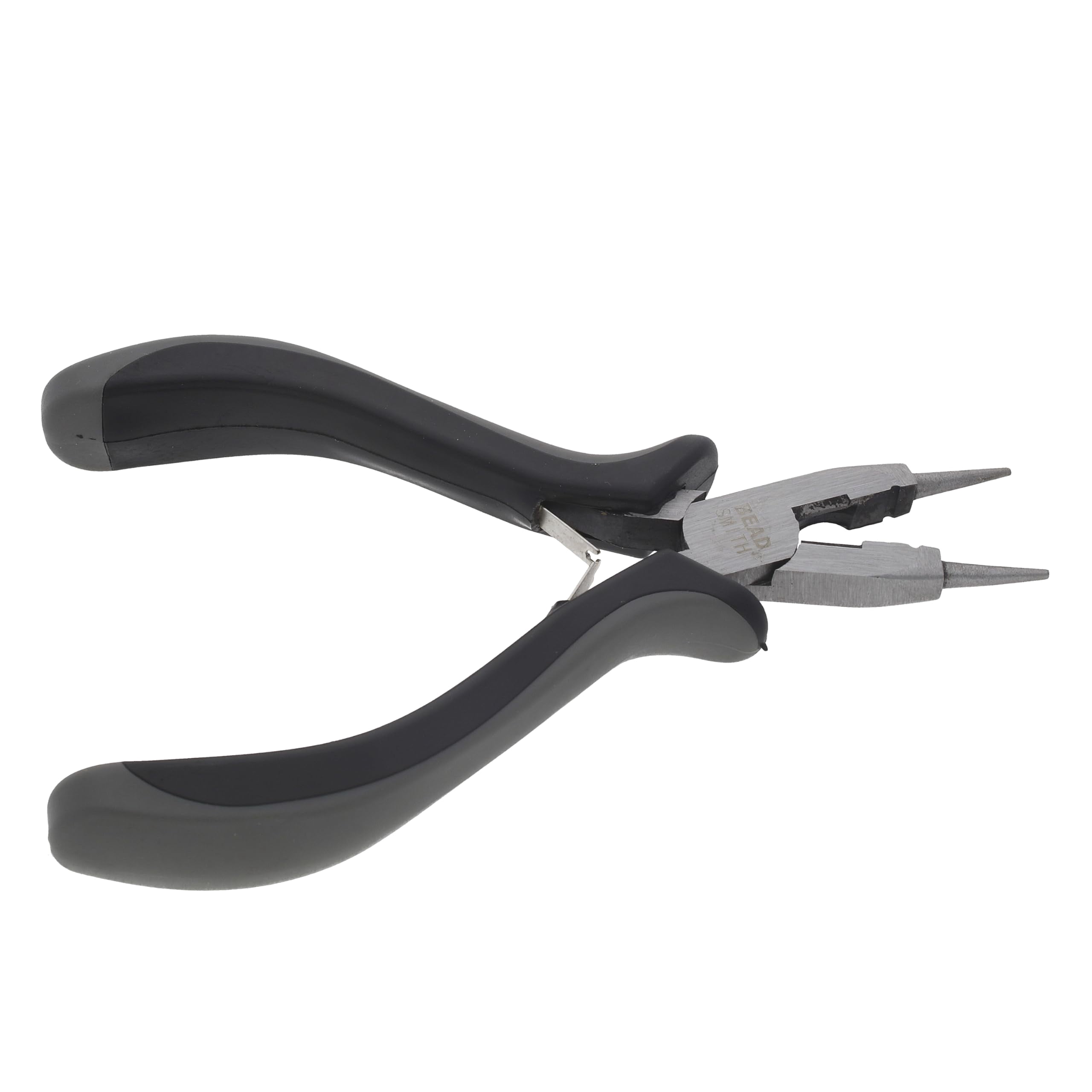 The Beadsmith 4-in-1 Ergonomic Pliers - All-Purpose Jewelry Making Tool w/Comfort Grip, 5.25”, Create Loops, Cut and Flatten Wire, Close Jump Rings
