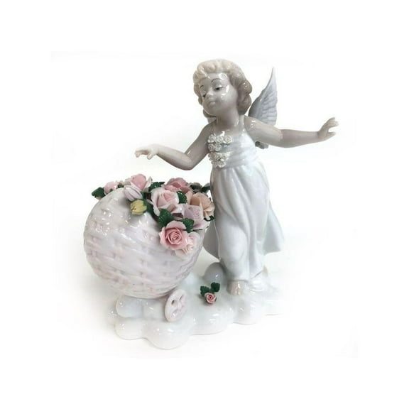 Fairy Girl With Flowers Figurine