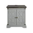 thumbnail image 4 of FESTIVO Farmhouse End Table with Charging Station - Gray, 4 of 10