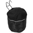 thumbnail image 4 of WEUVEB Canvas Bike Handlebar Basket Black Front Storage Bag for Accessories, 4 of 8