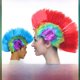 thumbnail image 1 of Peluca de corona de pollo, tocado exagerado de estilo punk, divertidos suministros para fiestas, 1 of 3