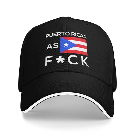 Puerto Rican Pride Unisex Adult Baseball Caps Adjustable Casquette Dad Hat Sandwich Cap Outdoors Headwear