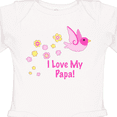 thumbnail image 4 of Inktastic I Love My Papa Girls Long Sleeve Baby Bodysuit, 4 of 5