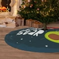 thumbnail image 6 of Rateoe Avocado in Space1 Print Christmas Tree Skirt 30" for Xmas Holiday New Year Party Circle Tree Mat Ornaments Decoration, 6 of 7