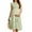 Light Green, variant on Women's Chiffon Maternity Dress Solid Sleeveless Smocked Bodice Tiered Midi Flowy Sundress for Baby Shower, Casual Wear,Army Green L