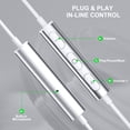 thumbnail image 4 of USB Headset with Microphone for PC 7.5 Ft Cable, USB A Headphones for Computer, Wired USB A Earbuds with Mute Stereo Noise Cancelling Cord Earphones for Laptop HP Dell Lenovo Surface PS5 Switch White, 4 of 8