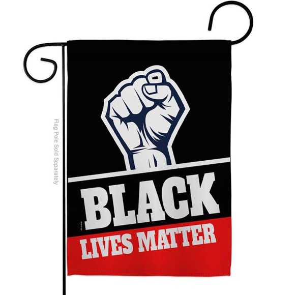 USA Decoration G170017-BO 13 x 18.5 in. Black Lives Matter History Double-Sided Decorative Vertical Garden Flags - House Decoration Banner Yard Gift