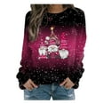 thumbnail image 1 of Japceit Chandails de Noël Aguichant pour Femmes Longs Chandails de Noël pour Femmes Chandail à Capuche Imprimé de Noël pour Femmes à Manches Longues à Col Rond Chandail Aguichant de Noël pour Femmes, 1 of 6
