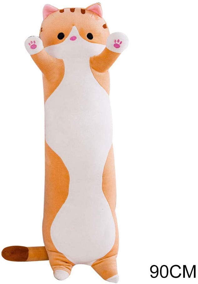 stuffed sleeping cat