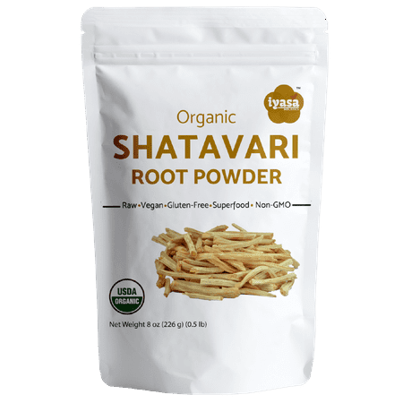 Organic Shatavari Root Powder, Asparagus racemosus, Ayurvedic Herb, 8 oz (226 g)