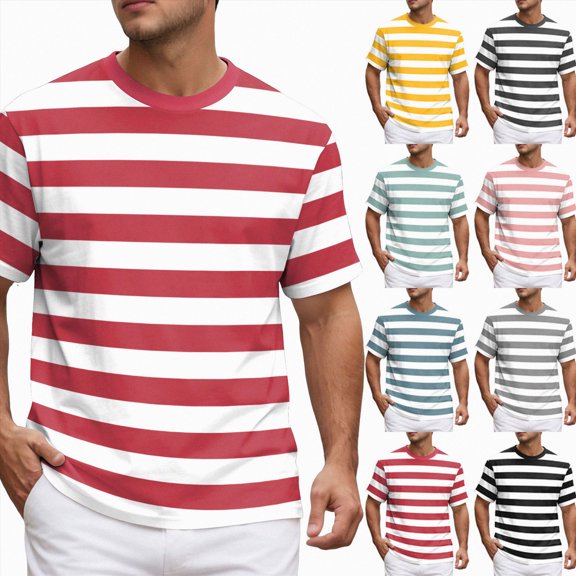 Men's Short Sleeved Crew Neck T Shirt Casual Top Loose Fit Athletic Running Gym Workout Tee Tops XL Yellow Men's Short Sleeved T Shirt