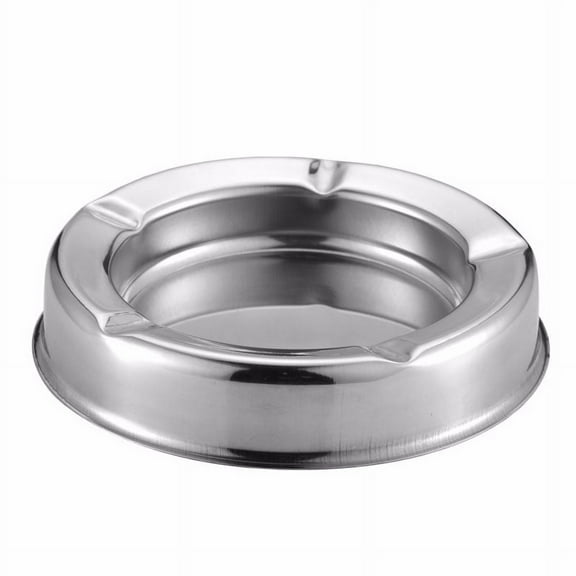 tooloflife Lidded Ashtray for Home Office Cafe Stainless Steel Silver