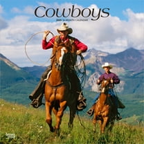 Cowboys | 2025 12x24" (Hanging) Square Wall Calendar | Plastic-Free | BrownTrout
