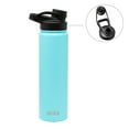 thumbnail image 2 of MIRA 24 oz Robin Blue and Black Insulated Stainless Steel Water Bottle with Wide Mouth Lid, 2 of 7