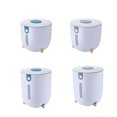 thumbnail image 3 of PET ABS Rice Bucket Wide Mouth Replacing Boxes Odorless Mothproof Moistureproof Sealed Dispenser Storage Box Container with Lid Small Blue, 3 of 9