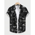 thumbnail image 2 of Camisa hawaiana con estampado de ovni y cohete para hombres y mujeres, blusa con estampado 3D de abstracción artística, camisas hawaianas holgadas de manga corta con solapa para niños, 2 of 5