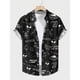 thumbnail image 2 of Camisa hawaiana con estampado de ovni y cohete para hombres y mujeres, blusa con estampado 3D de abstracción artística, camisas hawaianas holgadas de manga corta con solapa para niños, 2 of 5