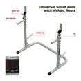 thumbnail image 2 of FitRx Squat Rack, Adjustable Universal Squat Rack for Home Gym, Bench Press Weight Rack, 390lbs. Weight Limit, 2 of 8