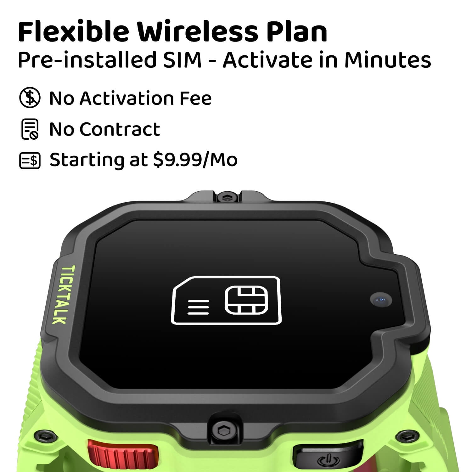 TickTalk 5 Kids Smartwatch with GPS, Calls & Texts, Parental Controls, SOS & 911, Free Music – AT&T Network (Activated via TickTalk)