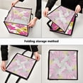 thumbnail image 4 of Home Organizer Foldable Fabric Storage Bin With Handle Yellow Pattern, 4 of 7