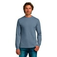 thumbnail image 5 of Gildan Men’s Ultra Cotton Blend Long Sleeve Plain Indigo Blue Bulk T-Shirt, 3 Pack, S, 5 of 5
