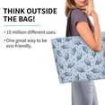 thumbnail image 2 of Pofeuu Cute Ice Cream Print Reusable Grocery Bags - Washable, Foldable, Packable Tote, Large Handles, Heavy Duty, Zippered Top Pouch, 2 of 8