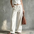 thumbnail image 5 of ByworldtasicNo Boundaries Women's Wide Leg Corduroy Pants Y2K Vintage Style Pants High Waisted Button Front Casual Trousers with Pockets, 5 of 5
