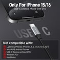 thumbnail image 3 of Cámara Teslong Endoscópica USB-C de 15 m con Luz e Impermeable, 3 of 9
