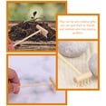 thumbnail image 3 of NUOLUX Sandbox Rake Crafts Sandbox Rakes Beige Bamboo 6Pcs For Wave and Path Creation on Sand, 3 of 6