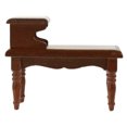 thumbnail image 2 of EeaseCA Mini Table 1:12 Scale Mini House Mini Furniture Model Retro Micro Scene Double Layer Coffee Table, 2 of 7