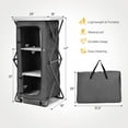 thumbnail image 4 of Canddidliike Folding Camping Storage Cabinet with 3 Shelves and Carry Bag-L, Outdoor Camping Pop Up Folding Table with Large 3-Tier Storage Organizer and Side Pockets, Easy Set, 4 of 9