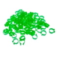 thumbnail image 4 of 100 anillos para y aves, bandas con Clip, sin números, 0,6 cm de diámetro interior. Verde 1.6cm de diámetro interior. Cola Aves Pigeon Ring Clips, 4 of 6