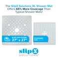 thumbnail image 4 of SlipX Solutions 27 x 27 Extra Large Square Shower Mat in White, 4 of 8