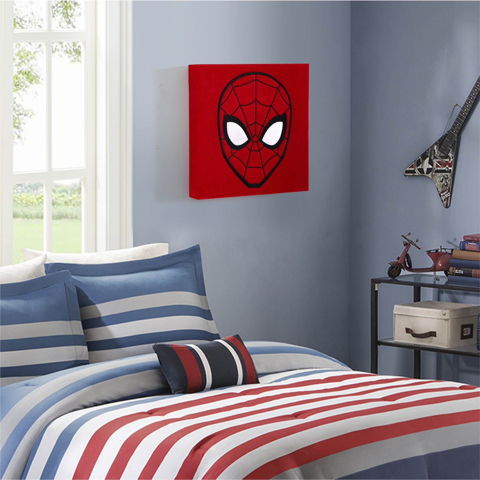 Marvel Spider-Man Plush Textured Wall Art for Kids, 12" x 12"