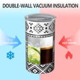 thumbnail image 2 of 20oz Coffee Tumblers Black and White Geometric Boho Pattern Stainless Steel Vacuum Insulated Travel Tumbler Coffee Cups Mug with Lid and Straw with Cleaning Brush for Cold & Hot Drinks, 2 of 5