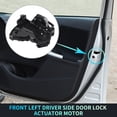 thumbnail image 2 of Motor de actuador de bloqueo de puerta de repuesto para el lado del conductor delantero izquierdo de Unique Bargains para Honda Civic 2012 en negro, 2 of 7
