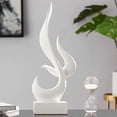 thumbnail image 3 of Sleek White Abstract Resin Sculptures Ideal for Home Decoration Suitable for Bookcases Living Areas Hotels and Bars, 3 of 5