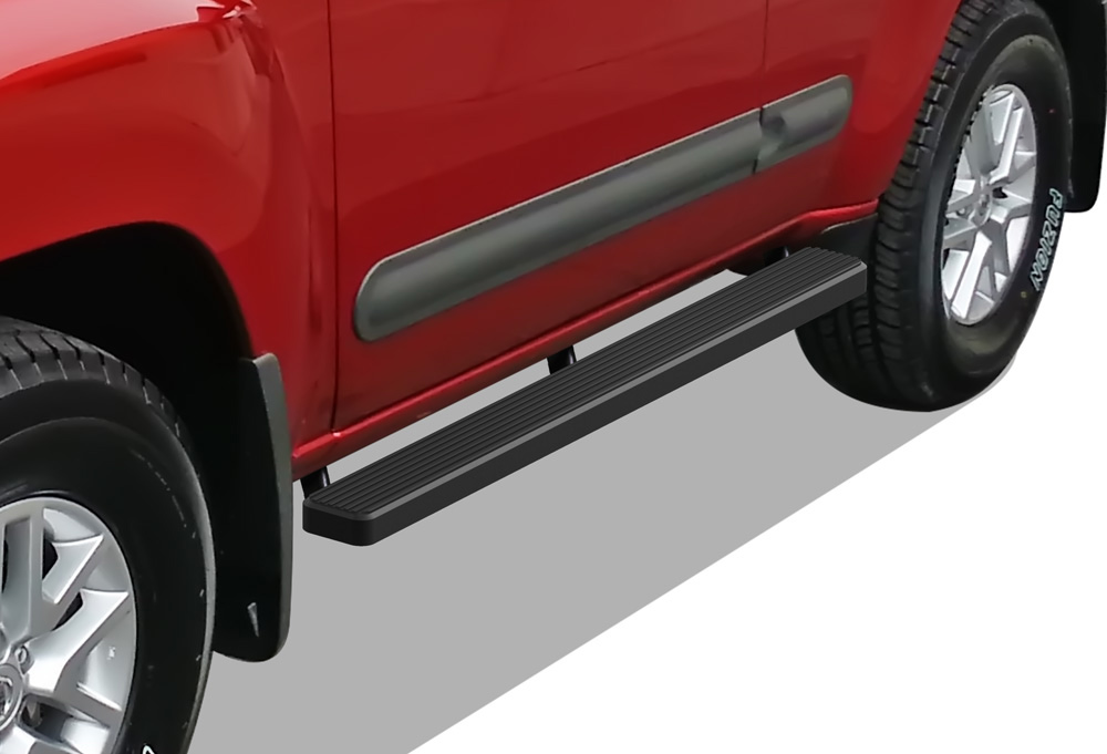 APS iBoard Running Boards 4 inches Matte Black Compatible with Nissan