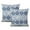 Boho Ethnique Design-96, variante sur Tapis Persan Bleu Vintage Boho Housses de Coussin 2 Pcs 20x20 Pouces, Lin Ethnique Décoratif - une Amélioration Chic pour Toute Décoration Intérieure