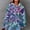 Blue tie dye kangaroo pocket hoodie women a1, variant on thefmos Women's Hooded Drawstring Tie Dye Sweatshirt with Kangaroo Pocket Casual Long Sleeve Pullover Fashion Fall Winter Outfit, Purple 2XL