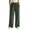Army Green, variant on ClodeEU Women's Elastic Waist Fleece Wide Leg Lounge Pants ,Warm Winter Homewear Sleep Bottoms With Pockets ,Women's Plus L