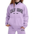 thumbnail image 3 of Tiijoy Big Girls Tracksuit Unisex Fleece Zip Up Hoodie Jogger Pants Outfits, Sizes 9-10, 3 of 3