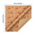 thumbnail image 3 of Binwennn Christmas Wrapping Paper Christmas Christmas Wrapping Paper 20''*27.5'' Santa Merry Christmas Lettering Snowflakes Plaid Double Wrap Organizer Christmas Wrapping Paper Set with Ribbon And, 3 of 4