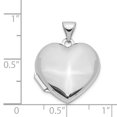 thumbnail image 3 of 14k White Gold Heart Locket Pendant Charm, 3 of 7